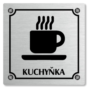 Kuchyňka, 80x80mm, stříbrná, Kansas